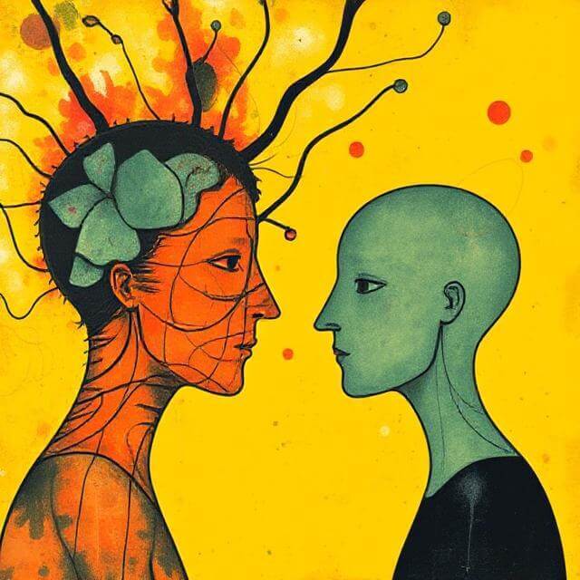 Person distancing emotionally from toxic people to protect mental health and inner peace.