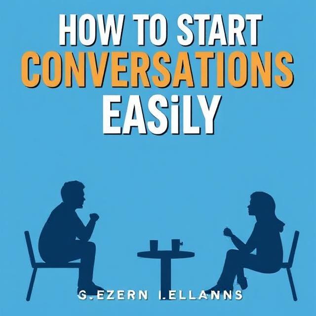 Two people smiling and talking casually at a coffee shop, showing how to start conversations easily